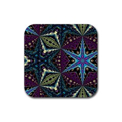 Ornate Star Rubber Coaster (square)  by Dazzleway