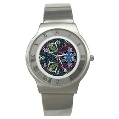 Ornate Star Stainless Steel Watch by Dazzleway