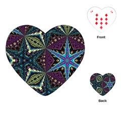 Ornate Star Playing Cards Single Design (heart) by Dazzleway