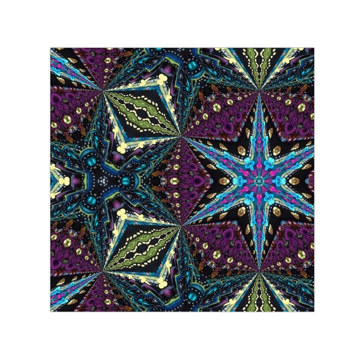 Ornate star Small Satin Scarf (Square)