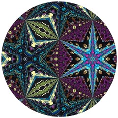 Ornate Star Wooden Puzzle Round by Dazzleway