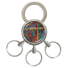 Crackle 3-ring Key Chain by WILLBIRDWELL