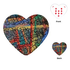 Crackle Playing Cards Single Design (heart)