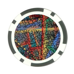 Crackle Poker Chip Card Guard by WILLBIRDWELL