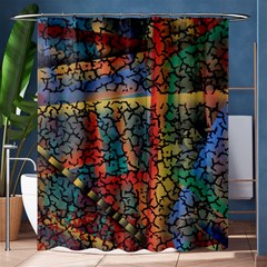 Crackle Shower Curtain 60  X 72  (medium)  by WILLBIRDWELL