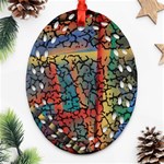 Crackle Ornament (Oval Filigree) Front