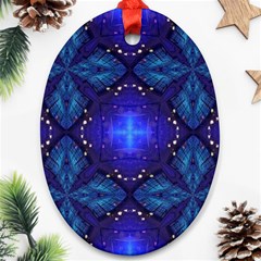 Blue Ornate Ornament (oval) by Dazzleway