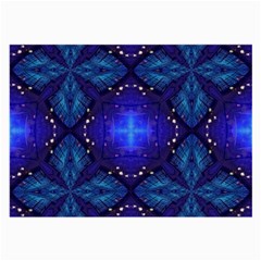 Blue Ornate Large Glasses Cloth by Dazzleway