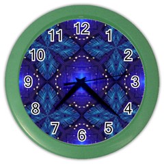 Blue Ornate Color Wall Clock by Dazzleway