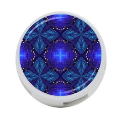 Blue Ornate 4-port Usb Hub (one Side) by Dazzleway