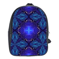 Blue Ornate School Bag (xl) by Dazzleway