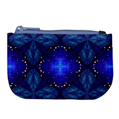 Blue Ornate Large Coin Purse by Dazzleway