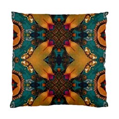 Teal And Orange Standard Cushion Case (one Side) by Dazzleway