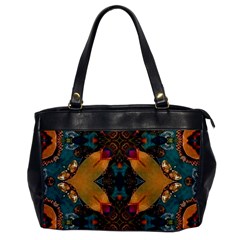 Teal And Orange Oversize Office Handbag by Dazzleway