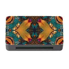 Teal And Orange Memory Card Reader With Cf by Dazzleway