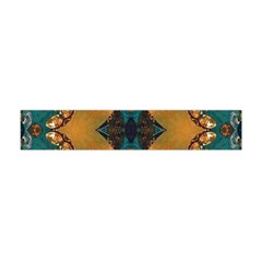 Teal And Orange Flano Scarf (mini) by Dazzleway