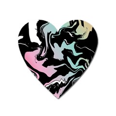 Painted Lines Heart Magnet by designsbymallika