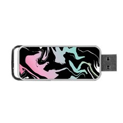 Painted Lines Portable Usb Flash (one Side) by designsbymallika