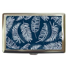 Blue Leaves Cigarette Money Case by goljakoff