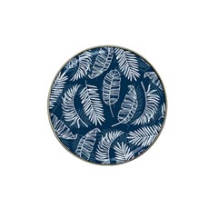 Blue Leaves Hat Clip Ball Marker by goljakoff