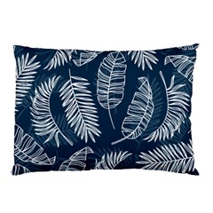 Blue Leaves Pillow Case by goljakoff