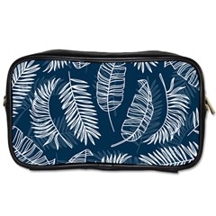 Blue Leaves Toiletries Bag (one Side) by goljakoff