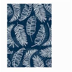 Blue Leaves Large Garden Flag (two Sides) by goljakoff