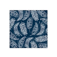 Blue Leaves Satin Bandana Scarf by goljakoff