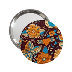 Butterfly And Flowers 2 25  Handbag Mirrors by goljakoff