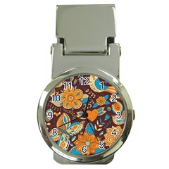 Butterfly And Flowers Money Clip Watches by goljakoff