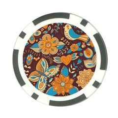 Butterfly And Flowers Poker Chip Card Guard (10 Pack) by goljakoff