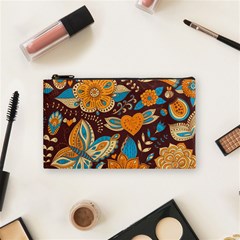 Butterfly And Flowers Cosmetic Bag (small) by goljakoff