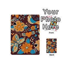 Butterfly And Flowers Playing Cards 54 Designs (mini) by goljakoff