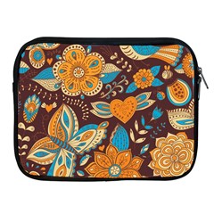 Butterfly And Flowers Apple Ipad 2/3/4 Zipper Cases by goljakoff