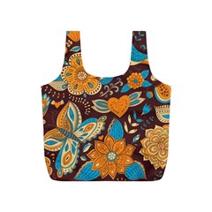 Butterfly And Flowers Full Print Recycle Bag (s) by goljakoff