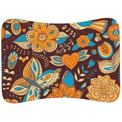 Butterfly And Flowers Velour Seat Head Rest Cushion by goljakoff