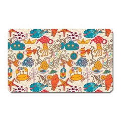 Sea Creatures Magnet (rectangular) by goljakoff