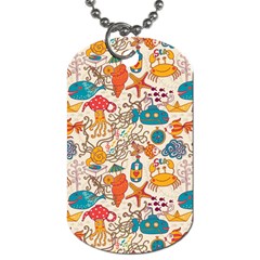 Sea Creatures Dog Tag (one Side) by goljakoff