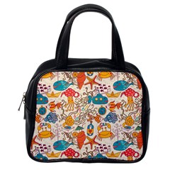 Sea Creatures Classic Handbag (one Side) by goljakoff