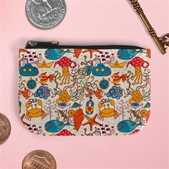 Sea Creatures Mini Coin Purse by goljakoff