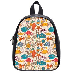 Sea Creatures School Bag (small) by goljakoff