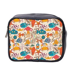 Sea Creatures Mini Toiletries Bag (two Sides) by goljakoff