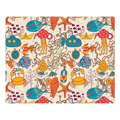 Sea Creatures Double Sided Flano Blanket (large)  by goljakoff