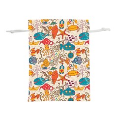 Sea Creatures Lightweight Drawstring Pouch (l) by goljakoff