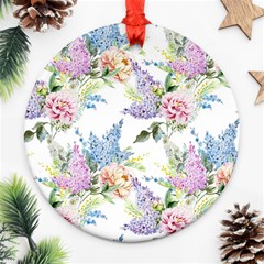 Flowers Round Ornament (two Sides) by goljakoff