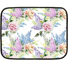 Flowers Double Sided Fleece Blanket (mini)  by goljakoff