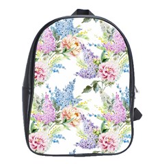 Flowers School Bag (large) by goljakoff