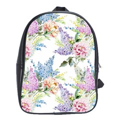 Flowers School Bag (xl) by goljakoff