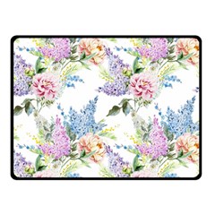 Flowers Double Sided Fleece Blanket (small)  by goljakoff