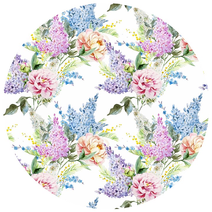 Flowers Wooden Puzzle Round